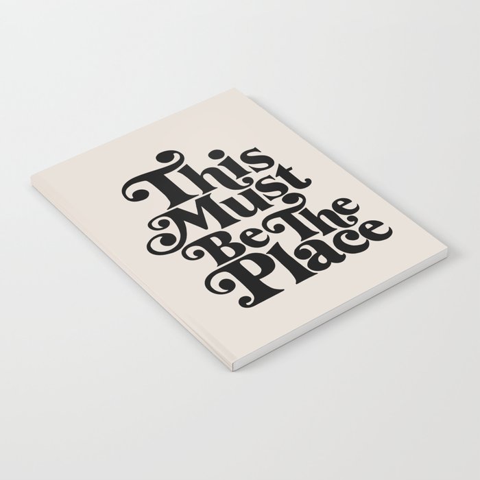 This Must Be The Place - Black & Beige Notebook Gallery Image 2