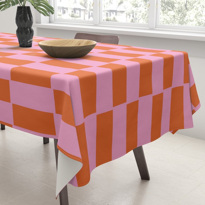 Rectangles in Pink and Red Tablecloth Gallery Image 3