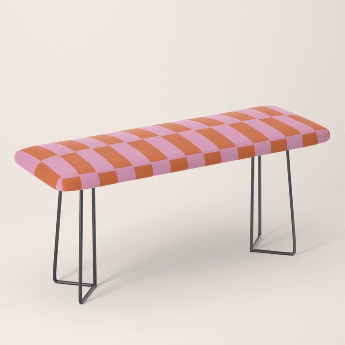 Rectangles in Pink and Red Bench Gallery Image 1