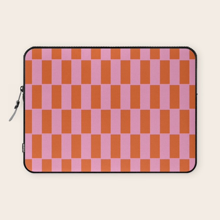 Rectangles in Pink and Red Laptop Sleeve Gallery Image 1