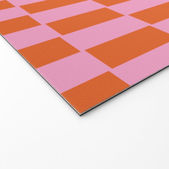 Rectangles in Pink and Red Welcome Mat Gallery Image 2