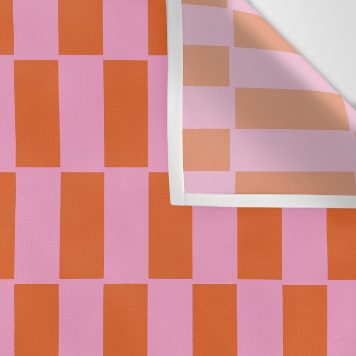 Rectangles in Pink and Red Wall Tapestry Gallery Image 3