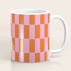 Rectangles in Pink and Red Coffee Mug Gallery Image 1