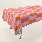 Rectangles in Pink and Red Tablecloth Gallery Image 1