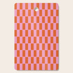Rectangles in Pink and Red Cutting Board Gallery Image 1