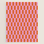 Rectangles in Pink and Red Jigsaw Puzzle Gallery Image 1