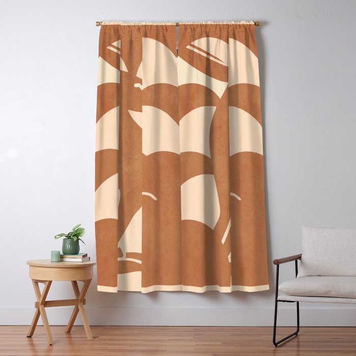 Minimalist Rabbit 5 Window Curtain Gallery Image 1