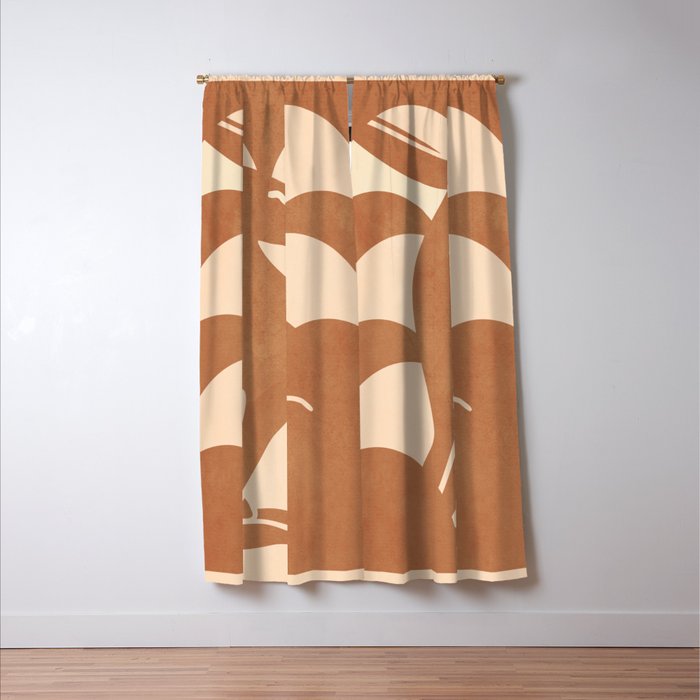 Minimalist Rabbit 5 Window Curtain Gallery Image 3