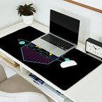 Outrun to the Sun / Spacewave / 80s Retro Desk Mat Gallery Image 2