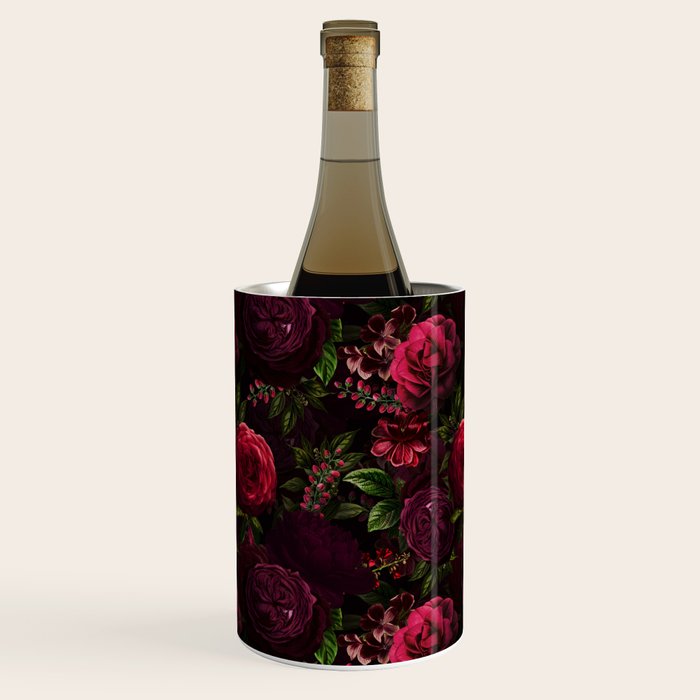 Vintage & Shabby Chic - Vintage & Shabby Chic - Mystical Night Roses Wine Chiller Gallery Image 1