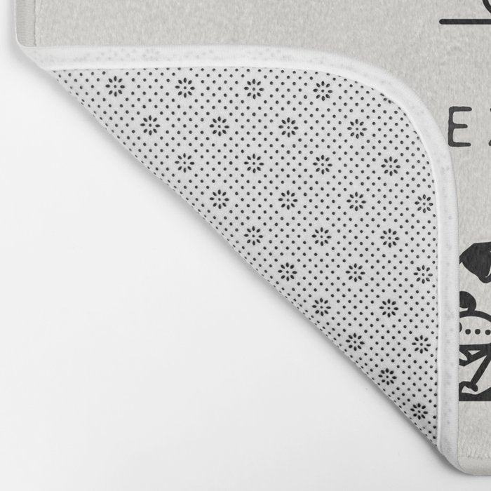 Inhale Exhale Pug Bath Mat Gallery Image 2