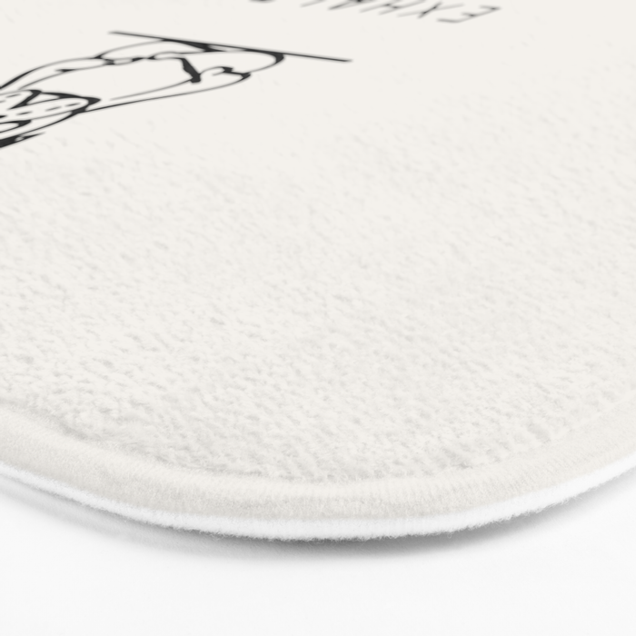Inhale Exhale Pug Bath Mat Gallery Image 3