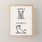Inhale Exhale Frenchie Mini Art Print Gallery Image 1