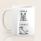 Inhale Exhale Frenchie Coffee Mug Gallery Image 3