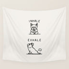 Inhale Exhale Frenchie Wall Tapestry Gallery Image 4