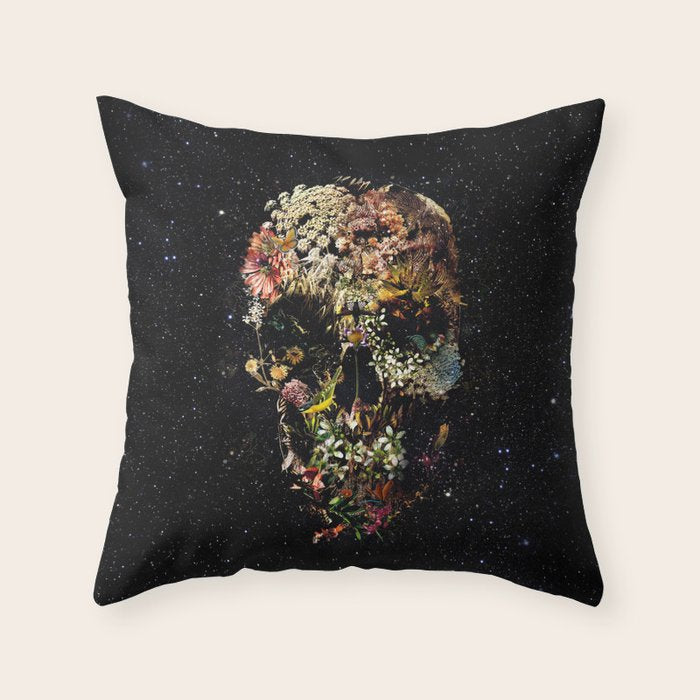 Smyrna Skull Throw Pillow Gallery Image 6