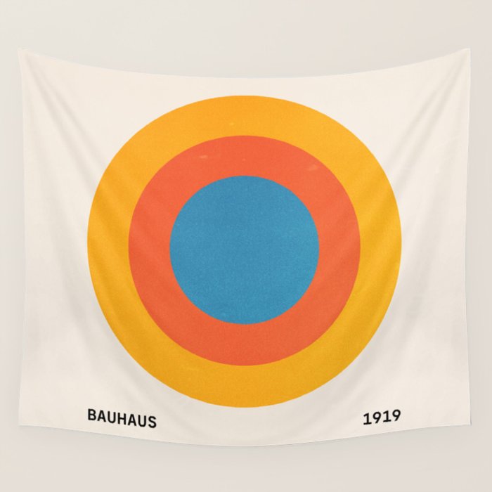 Bauhaus Circles: 1919 Exhibition Wall Tapestry Gallery Image 1