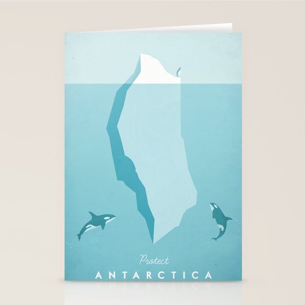 Vintage Travel Poster: Antarctica Stationery Card Gallery Image 2