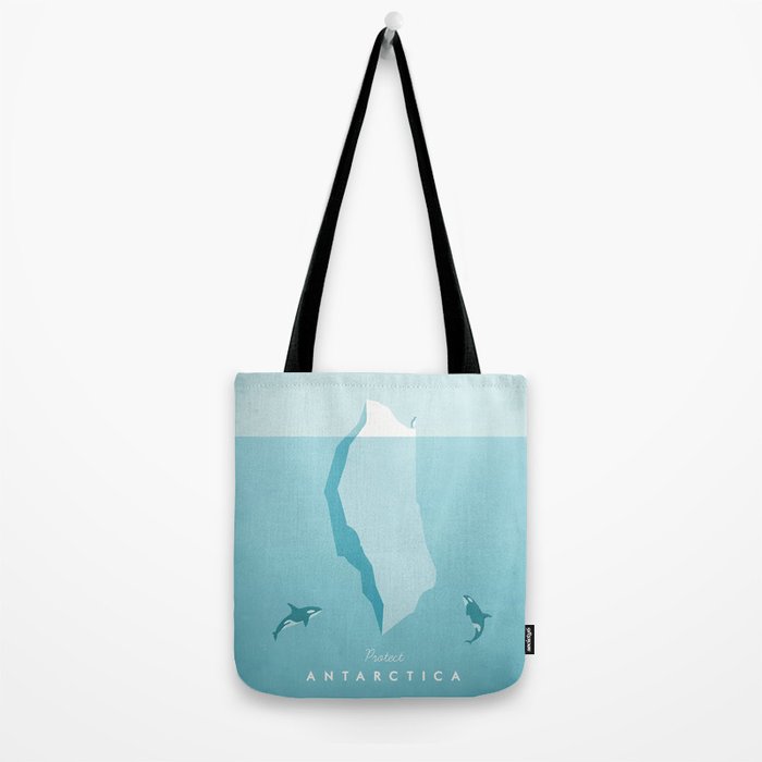 Vintage Travel Poster: Antarctica Tote Bag Gallery Image 2