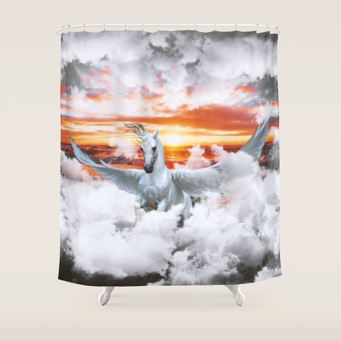 PEGASUS Shower Curtain Gallery Image 1