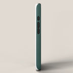 Vertical Stripes (Dark Green & White Pattern) iPhone Case Gallery Image 2