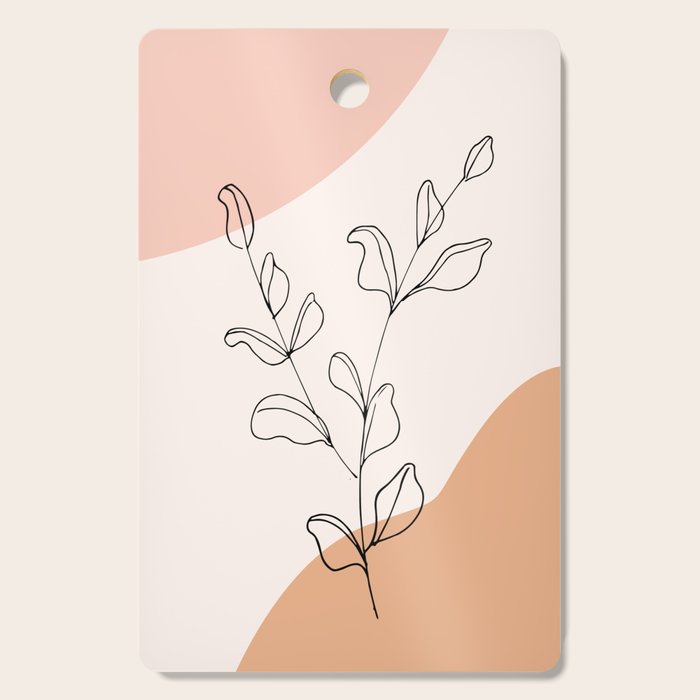 Eucalyptus Line Art Cutting Board Gallery Image 1