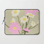 Flower Market, Rome, Pastel floral art Laptop Sleeve Gallery Image 1