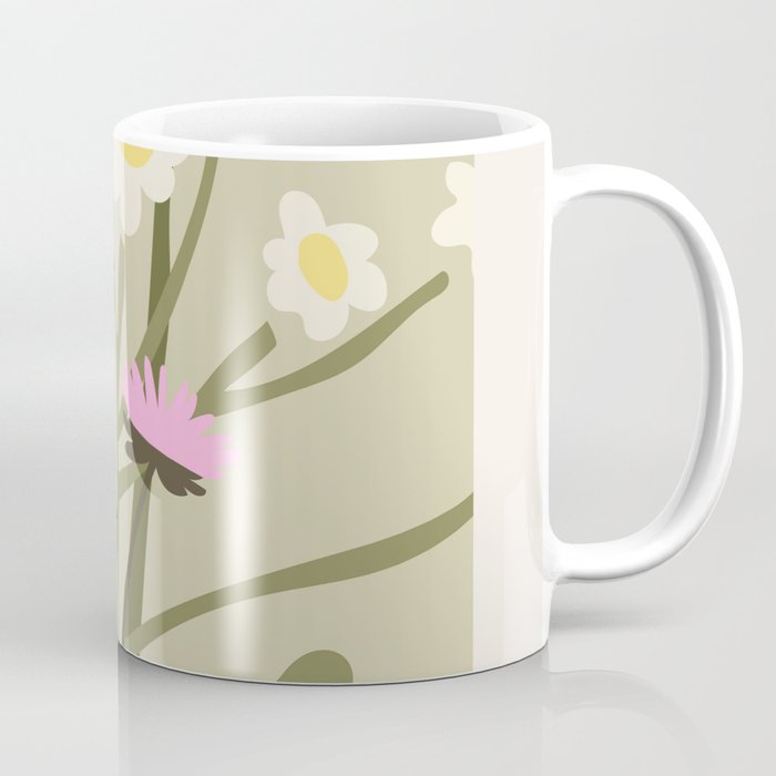 Flower Market, Rome, Pastel floral art Coffee Mug Gallery Image 1