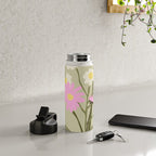 Flower Market, Rome, Pastel floral art Water Bottle Gallery Image 4