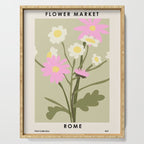 Flower Market, Rome, Pastel floral art Serving Tray Gallery Image 1