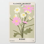 Flower Market, Rome, Pastel floral art Cutting Board Gallery Image 1