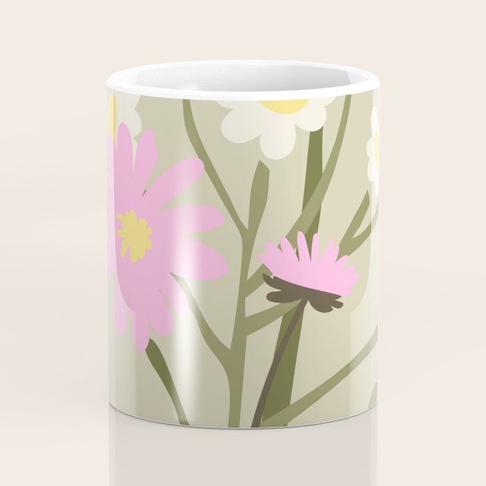 Flower Market, Rome, Pastel floral art Coffee Mug Gallery Image 4