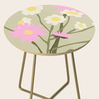 Flower Market, Rome, Pastel floral art Side Table Gallery Image 2