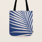 Indigo Palm Minimal Botanical Tote Bag Gallery Image 1
