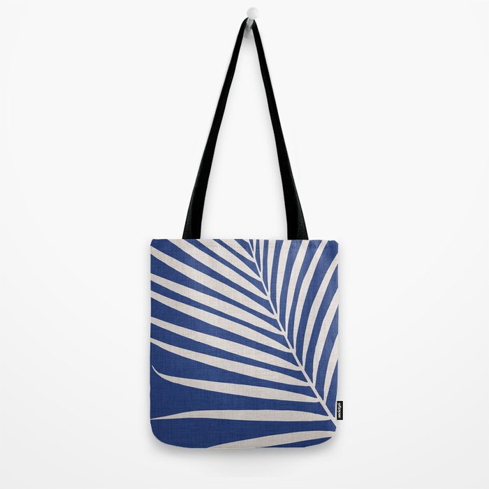 Indigo Palm Minimal Botanical Tote Bag Gallery Image 2