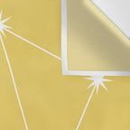 Libra Zodiac Star Constellation Line Art Soft Yellow Wall Tapestry Gallery Image 3
