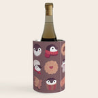 Cookie & cream & penguin - brown  pattern Wine Chiller Gallery Image 2