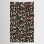 Sparrows And Apple Blossoms Tablecloth Gallery Image 2