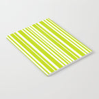 Classic Stripes XXXVIII - Lime Green Notebook Gallery Image 2