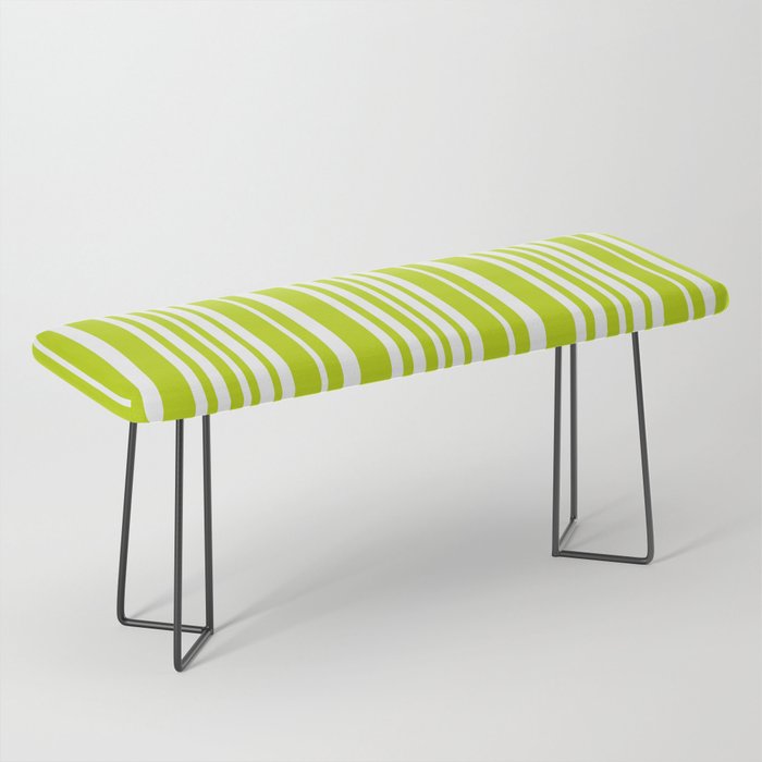 Classic Stripes XXXVIII - Lime Green Bench Gallery Image 1