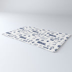 Railroad Symbols // Navy Blue Rug Gallery Image 3