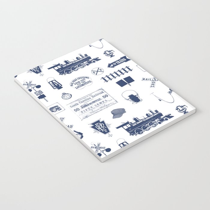 Railroad Symbols // Navy Blue Notebook Gallery Image 3