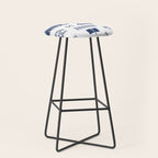 Railroad Symbols // Navy Blue Stool Gallery Image 1