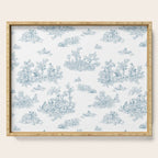 Toile De Jouy - Duck Egg Blue Serving Tray Gallery Image 1
