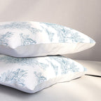 Toile De Jouy - Duck Egg Blue Pillow Sham Gallery Image 3