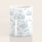 Toile De Jouy - Duck Egg Blue Coffee Mug Gallery Image 4