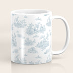 Toile De Jouy - Duck Egg Blue Coffee Mug Gallery Image 1