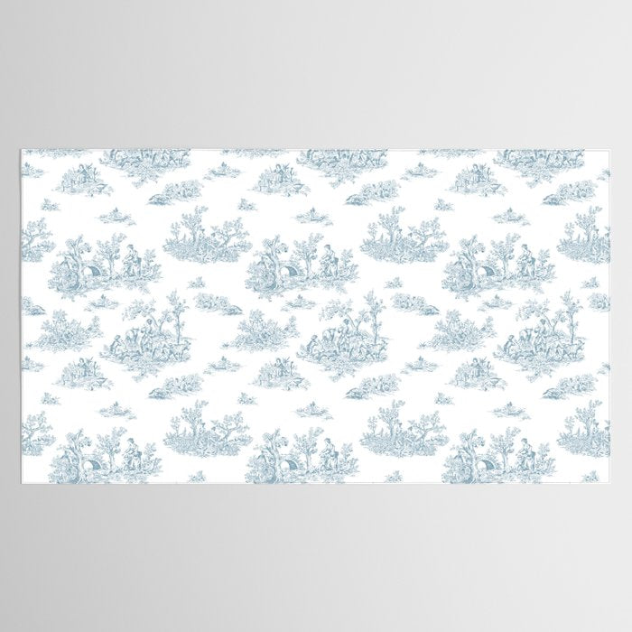 Toile De Jouy - Duck Egg Blue Tablecloth Gallery Image 2