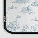 Toile De Jouy - Duck Egg Blue Laptop Sleeve Gallery Image 3