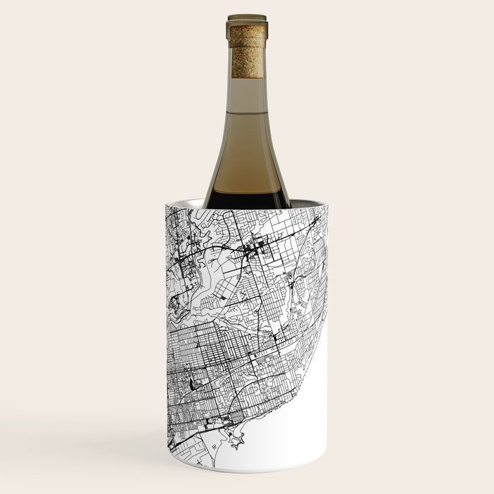 Toronto White Map Wine Chiller Gallery Image 3